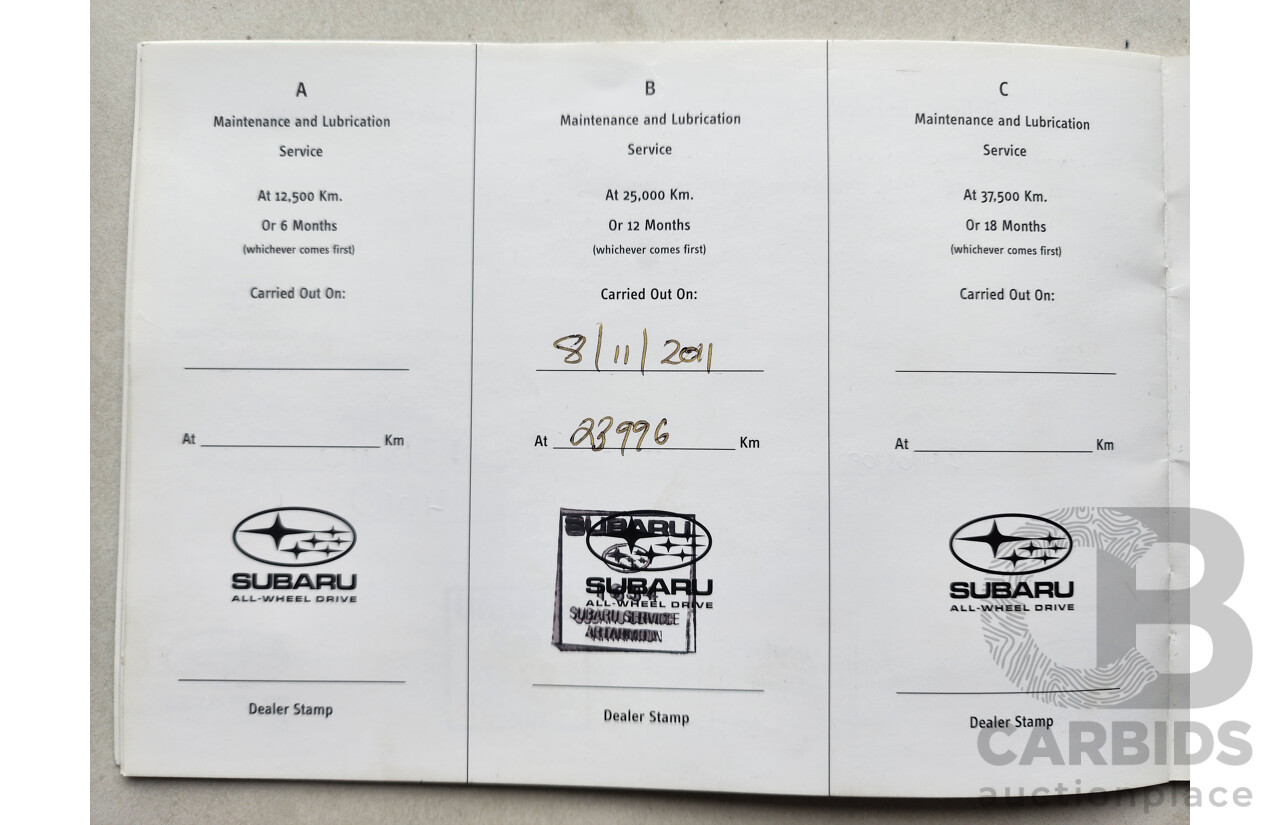 8/2009 Subaru Outback 3.6R Premium MY10 4d Wagon Black 3.6L