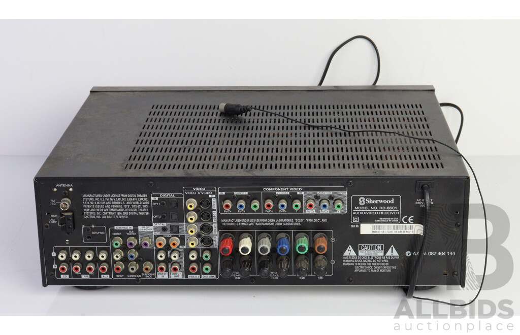 Sherwood Audio Video Reciever RD 8601