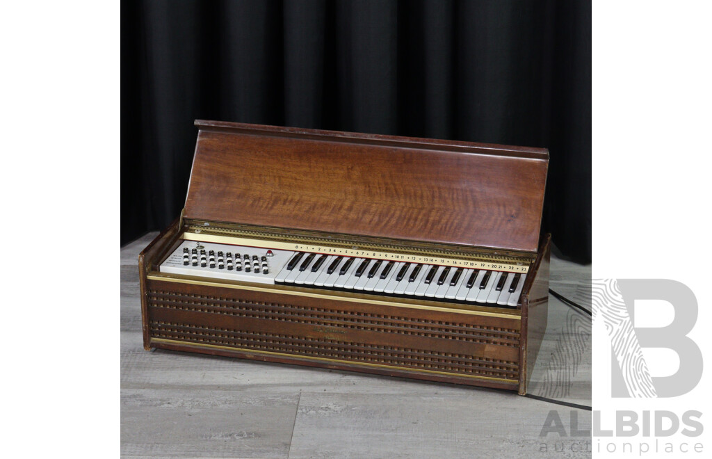 Vintage Italian Timber Cased Electric Organ