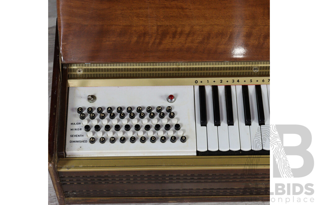 Vintage Italian Timber Cased Electric Organ