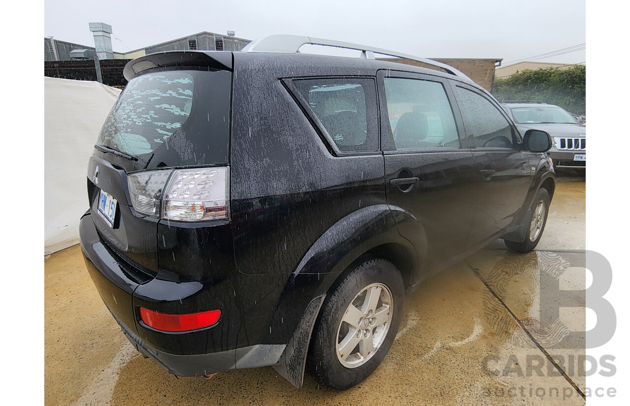12/2008 Mitsubishi Outlander LS ZG MY08 4d Wagon Black 2.4L