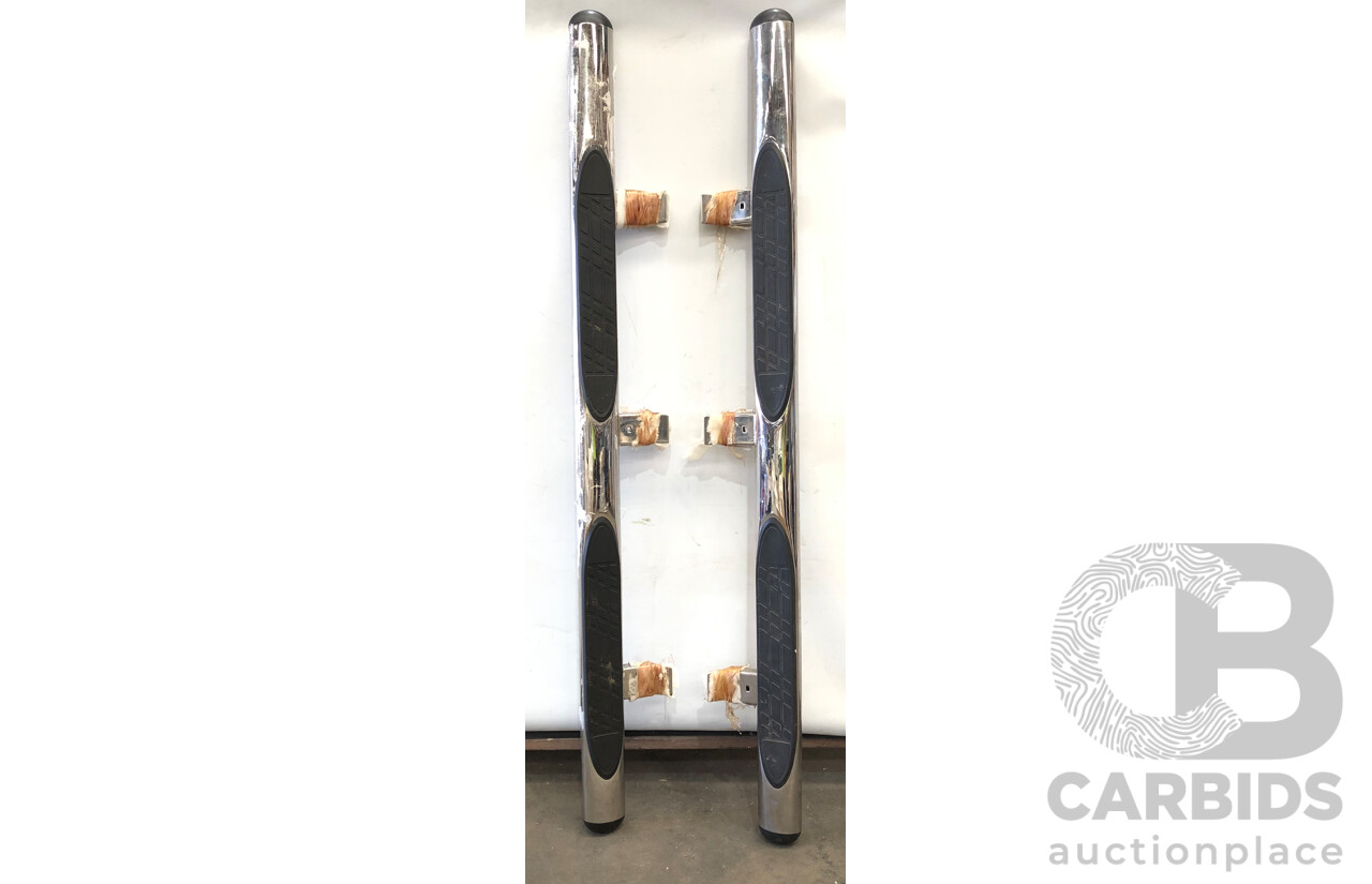 2017 VW Amarok Genuine Dual Cab Chrome Side Steps Left and Right Set of 2