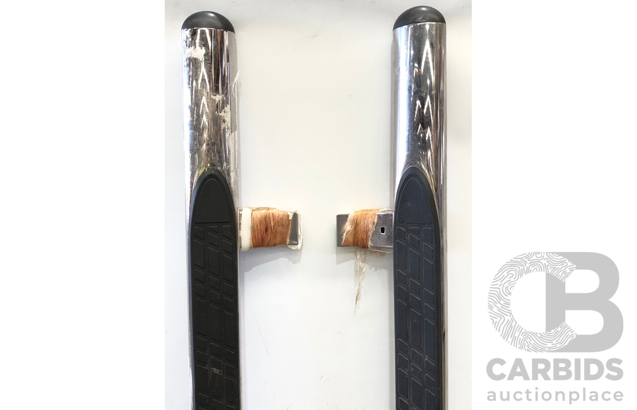 2017 VW Amarok Genuine Dual Cab Chrome Side Steps Left and Right Set of 2