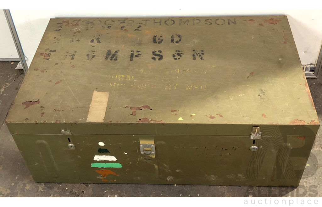 Metal Military Foot Locker