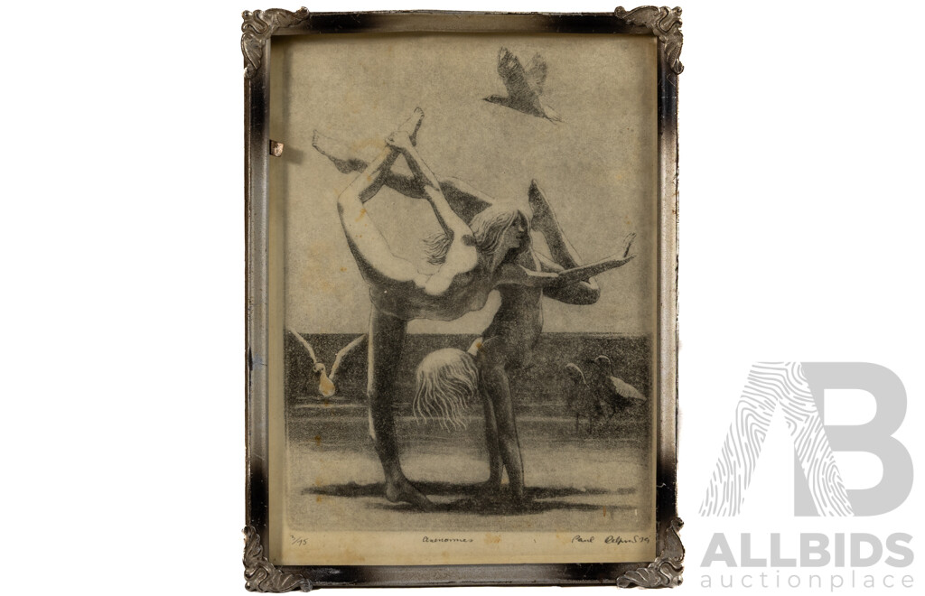 Artists Unknown (Exact Dates Unknown), Anemones, Fairy & White Rose, Trio of Vintage Mixed Media, Photograph of Sketch & Oil on Canvas, 29 x 24 cm (largest frame) (3)