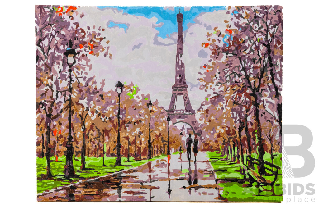 Artist Unknown, (20th Century), Paris, Contemporary Canvas, 40 x 50 cm