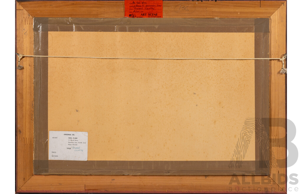 Thel Ward, (20th Century, Australian), Bowral Country, Original Vintage Oil on Canvas Board, 51 x 71 cm (frame)