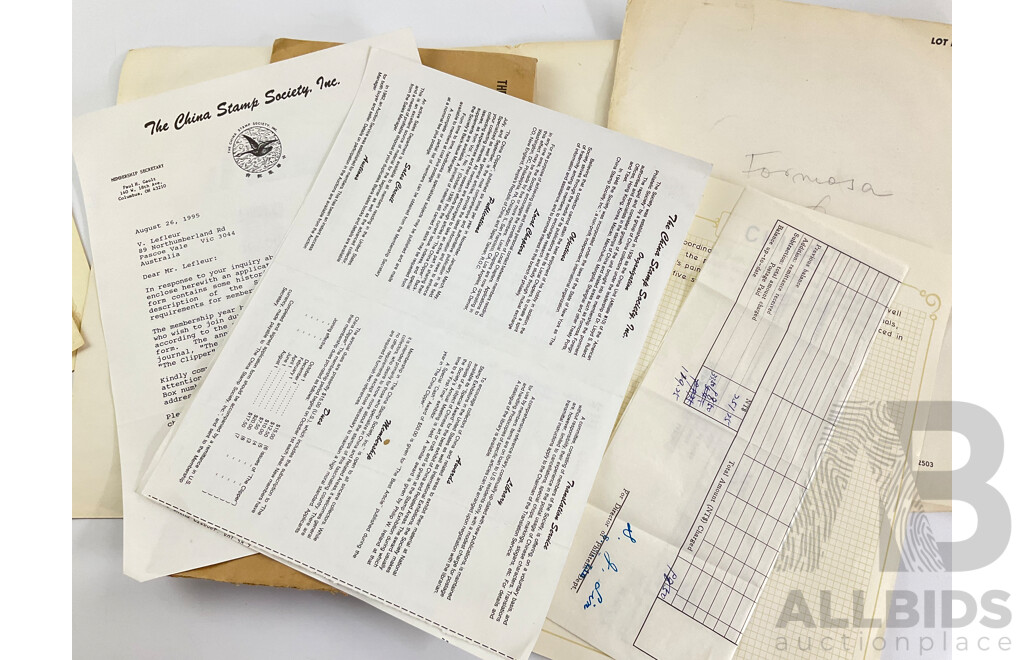 Collection of Antique and Vintage Chinese Stamps Including Imperial China, Manchukuo, Chinese Imperial Post, Qing Dynasty, Sets