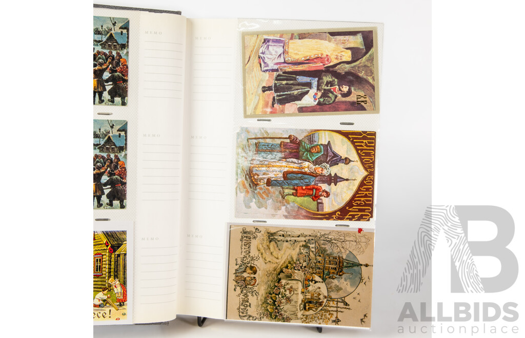 Collection of Ukrainian & Russian Postcards/Greeting Cards