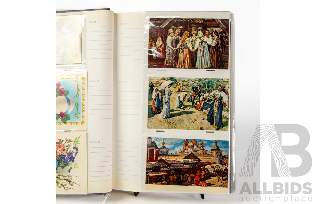 Collection of Ukrainian & Russian Postcards/Greeting Cards