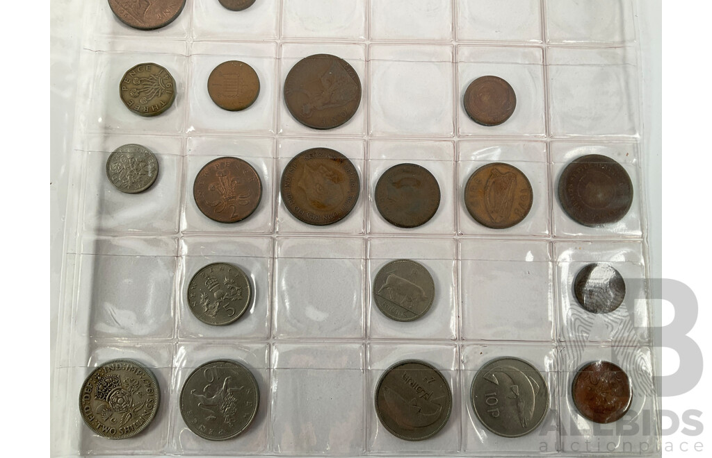 Assortment of Collectable Coins Including USA 1964 Silver Kennedy Dollar, Kansas Medallion, Territory of New Guinea 1935 Silver Shilling, Six United Kingdom QV Silver Shillings, Churchill Crown, New Zealand, Singapore, Straits Settlements