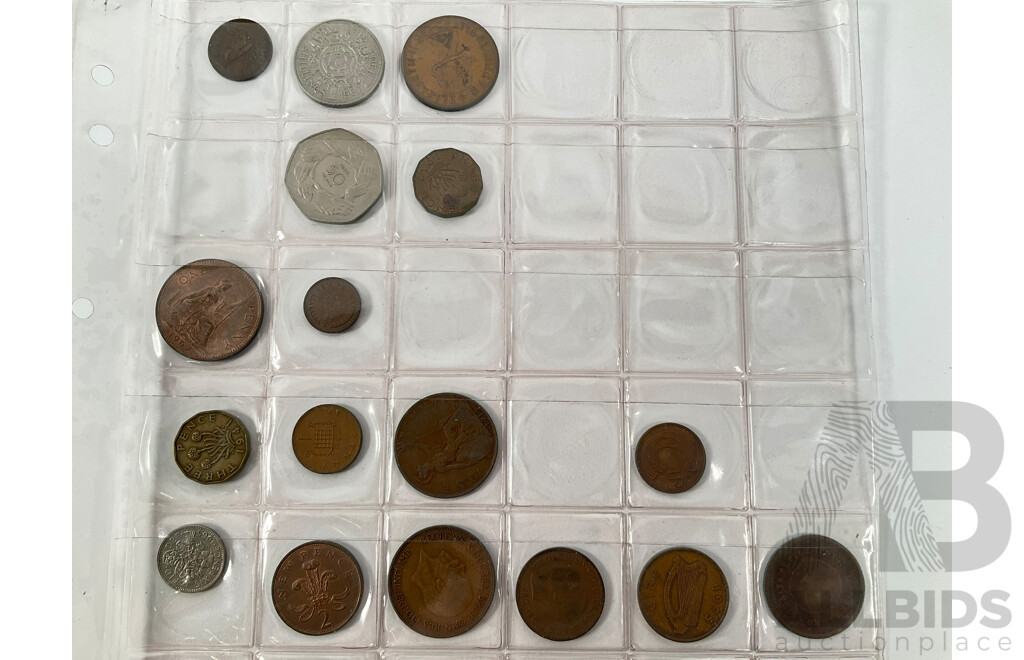 Assortment of Collectable Coins Including USA 1964 Silver Kennedy Dollar, Kansas Medallion, Territory of New Guinea 1935 Silver Shilling, Six United Kingdom QV Silver Shillings, Churchill Crown, New Zealand, Singapore, Straits Settlements