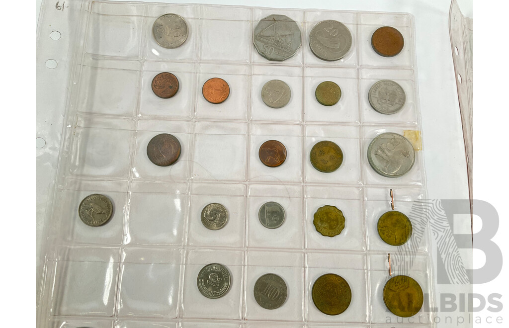 Assortment of Collectable Coins Including USA 1964 Silver Kennedy Dollar, Kansas Medallion, Territory of New Guinea 1935 Silver Shilling, Six United Kingdom QV Silver Shillings, Churchill Crown, New Zealand, Singapore, Straits Settlements