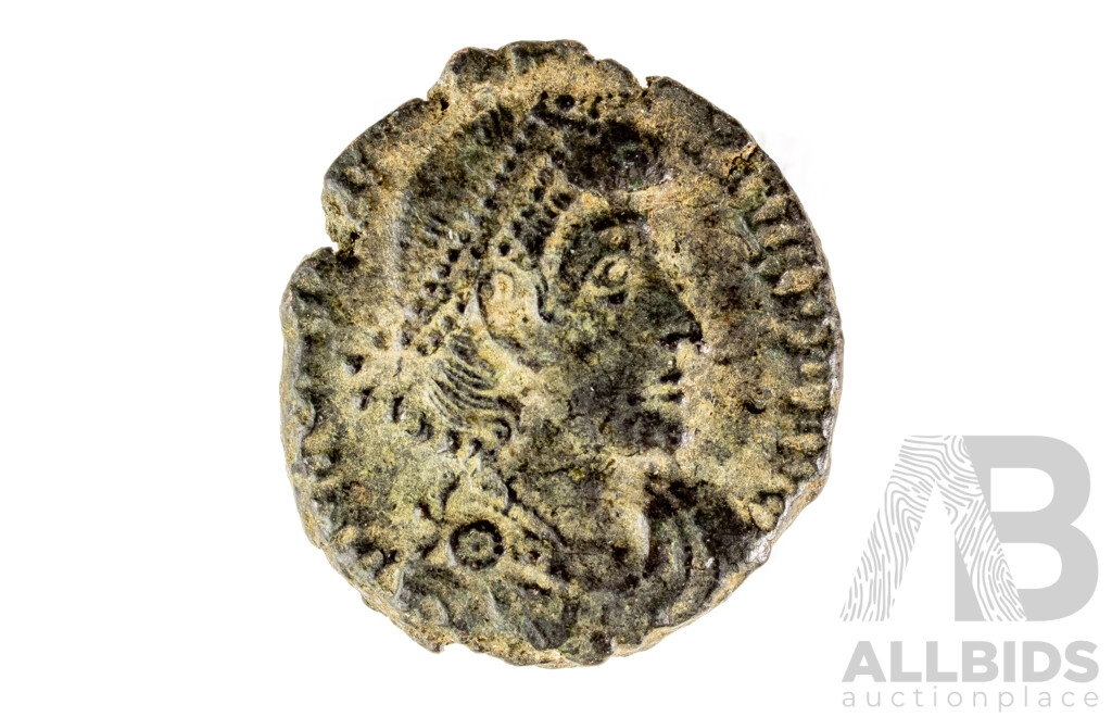 Roman Empire Constantius II Coin, Fallen Horseman