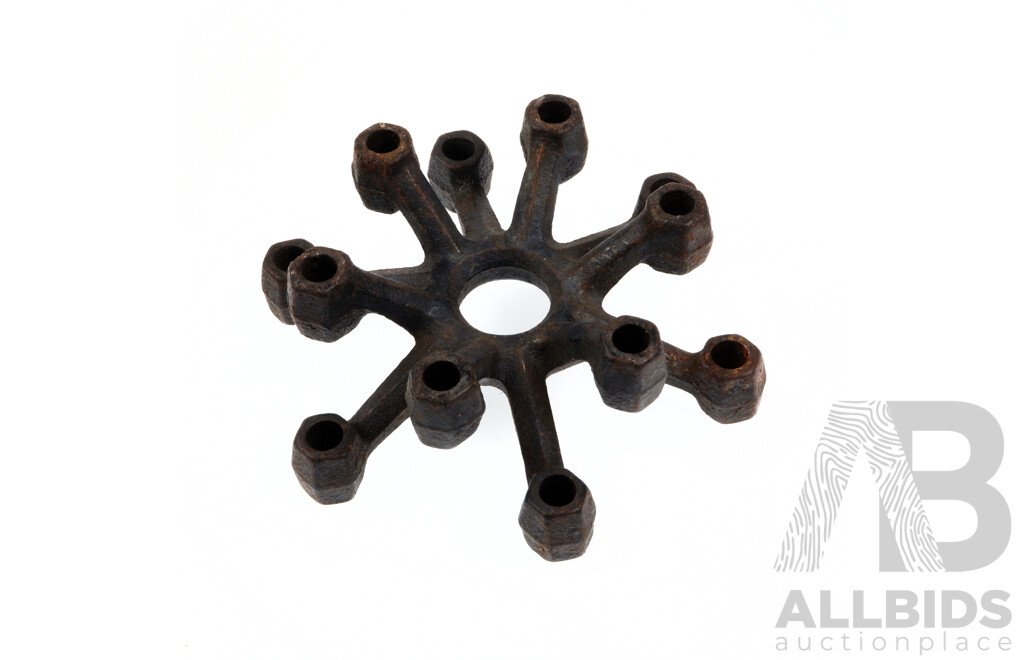 Retro Japanese Metal Taper Holder