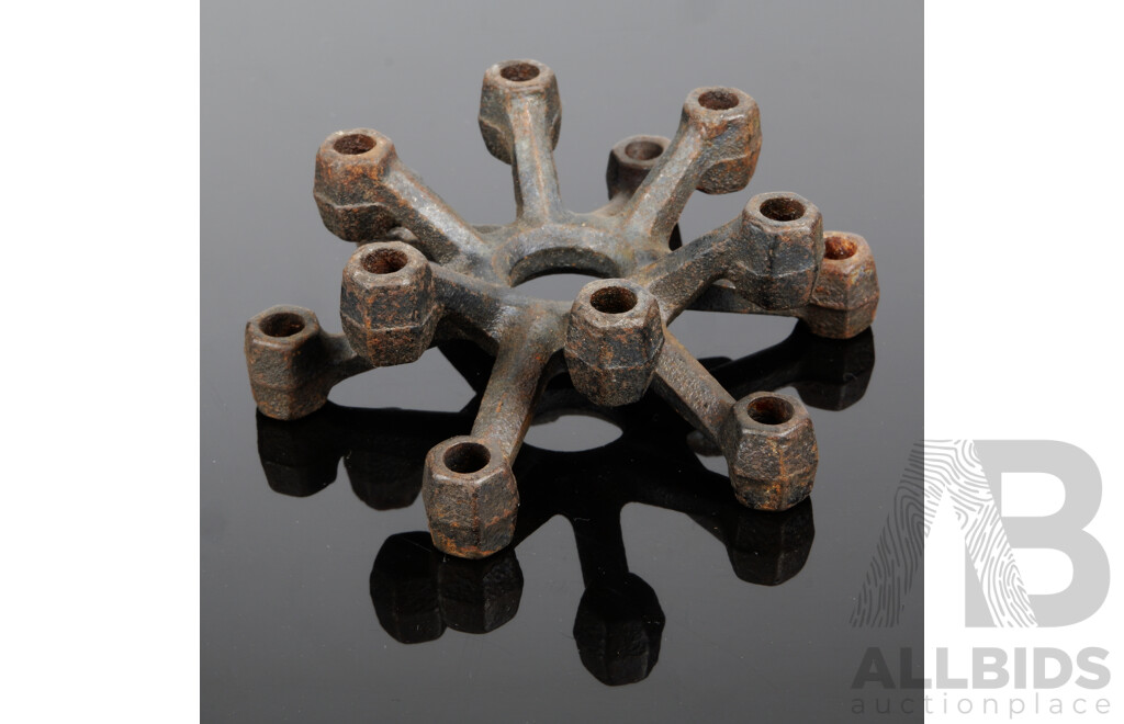 Retro Japanese Metal Taper Holder