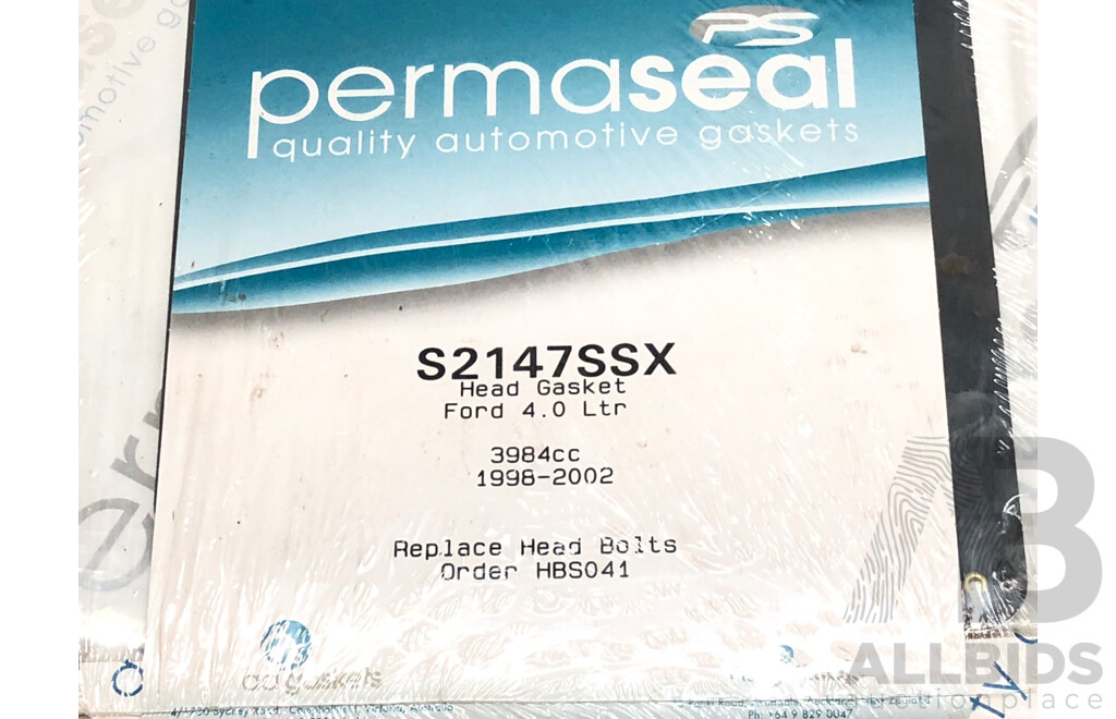Permaseal Cylinder Head Gasket to Suit AU Falcon 1998 - 2002 Ford 4.0 Litre Six Cylinder Motor - New
