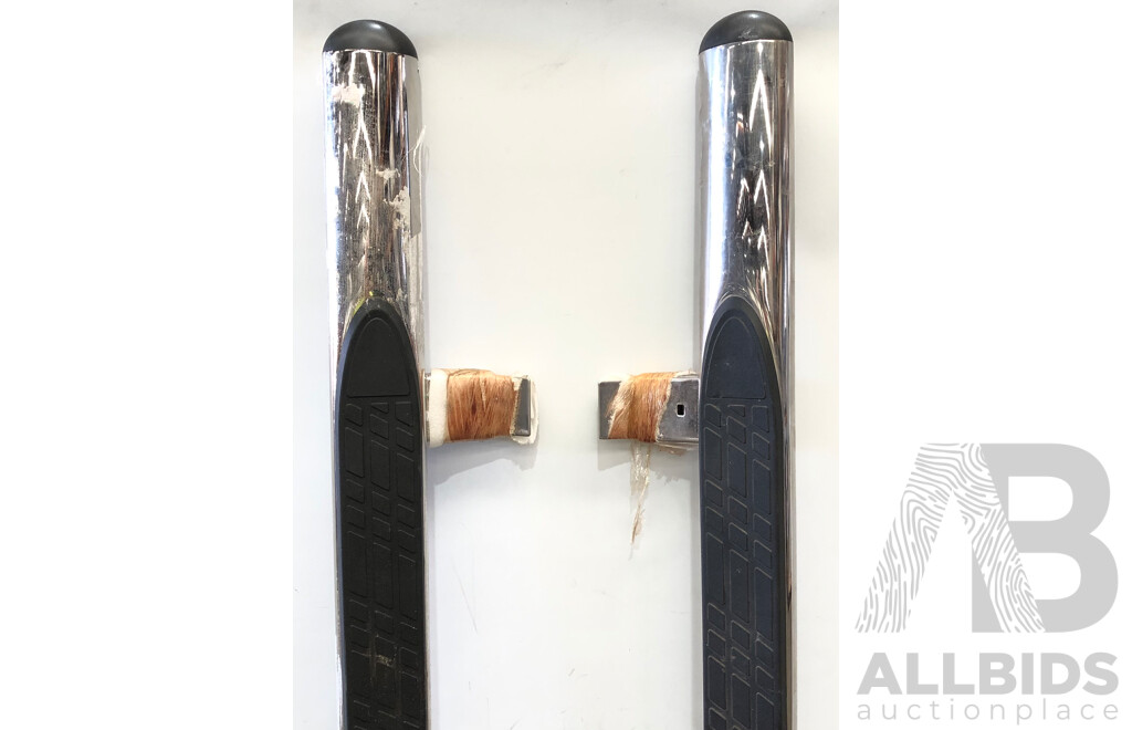2017 VW Amarok Genuine Dual Cab Chrome Side Steps Left and Right Set of 2