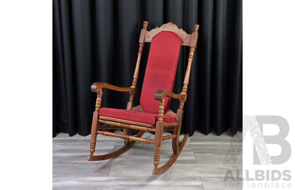 Indonesian Teak Rocking Chair
