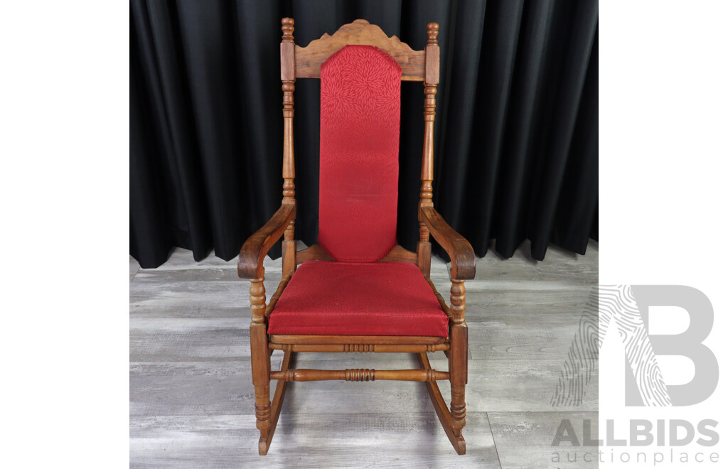 Indonesian Teak Rocking Chair