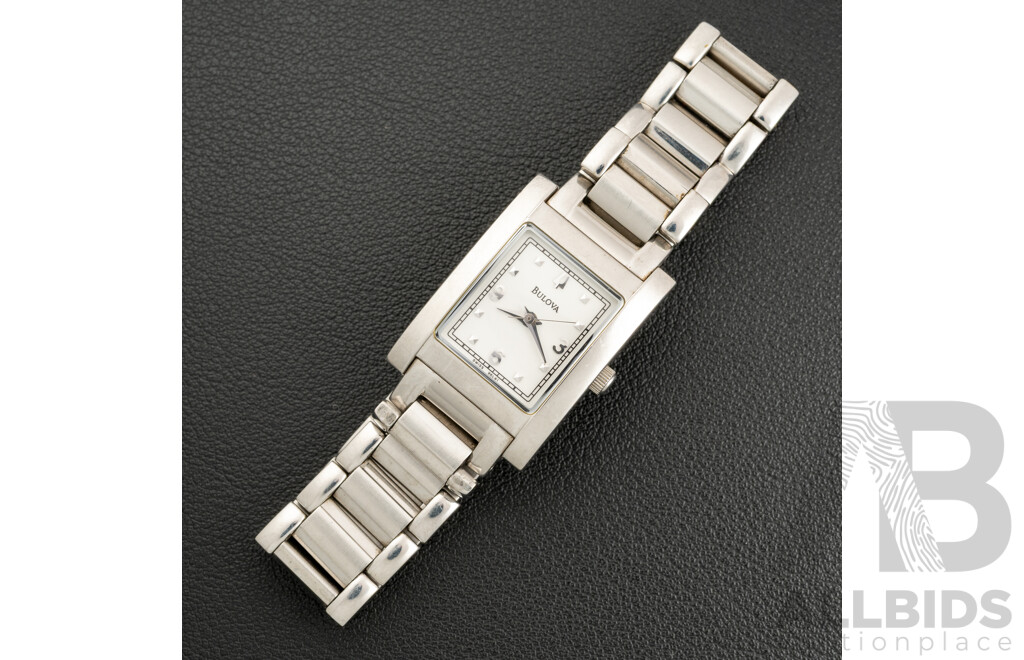 Bulova Ladies Tank Watch, 21mm