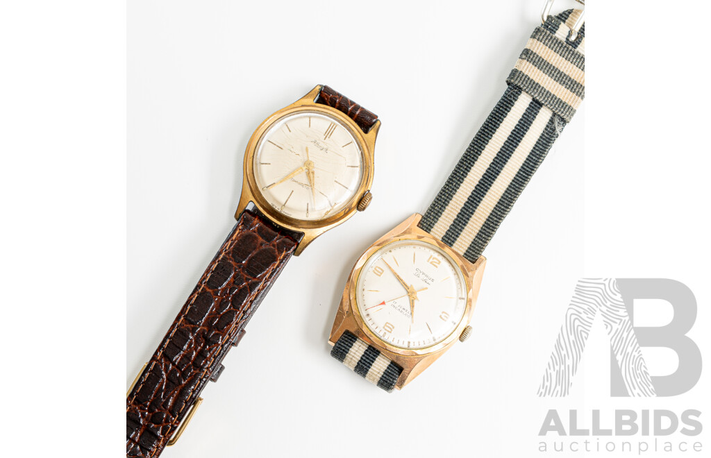 Cyprus & Kienzle Vintage Manual Winding Watches