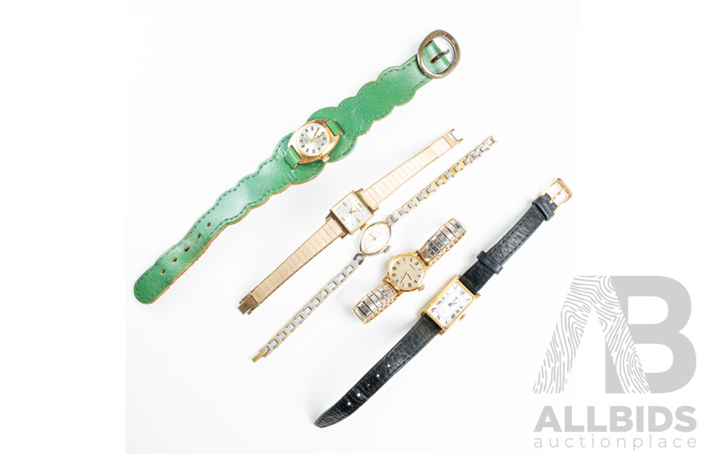 Vintage (4) Seiko & Page Ladies Manual Winding Watches