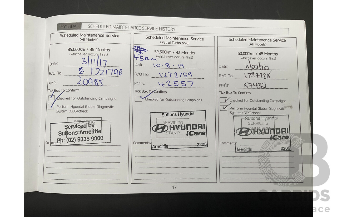08/2016 Hyundai i30 Premium 1.6 CRDi (FWD) GD3 Series 2 5d Hatchback Platinum Silver Metallic Turbo Diesel 1.6L