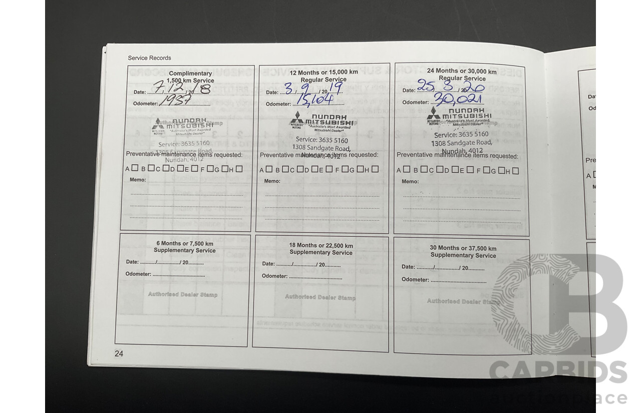 07/2018 Mitsubishi Pajero Sport Exceed (4x4) MY18 4d Wagon Titanium Metallic Turbo Diesel 2.4L - 7 Seater