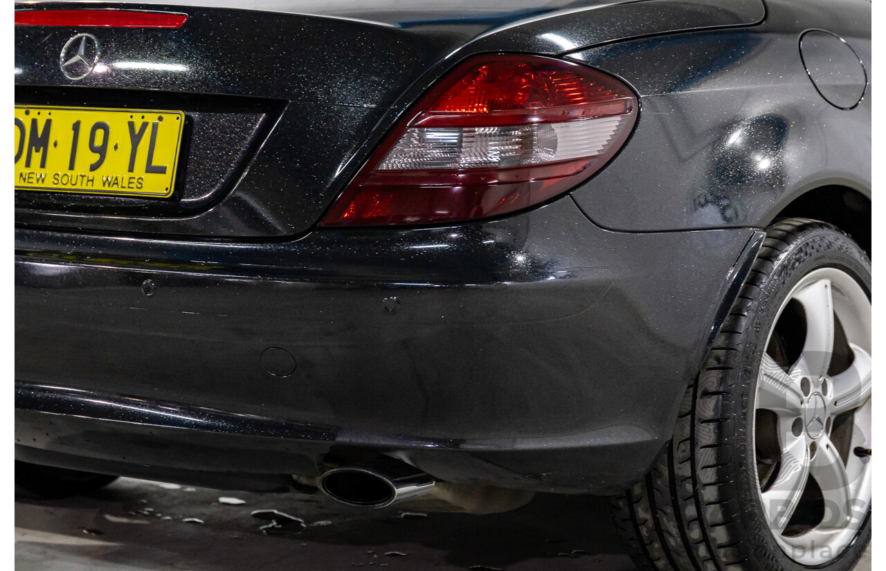 6/2005 Mercedes-Benz SLK200 Kompressor R171 2d Convertible Fire Opal Red (Black Glitter Vinyl Wrap) Supercharged 1.8L