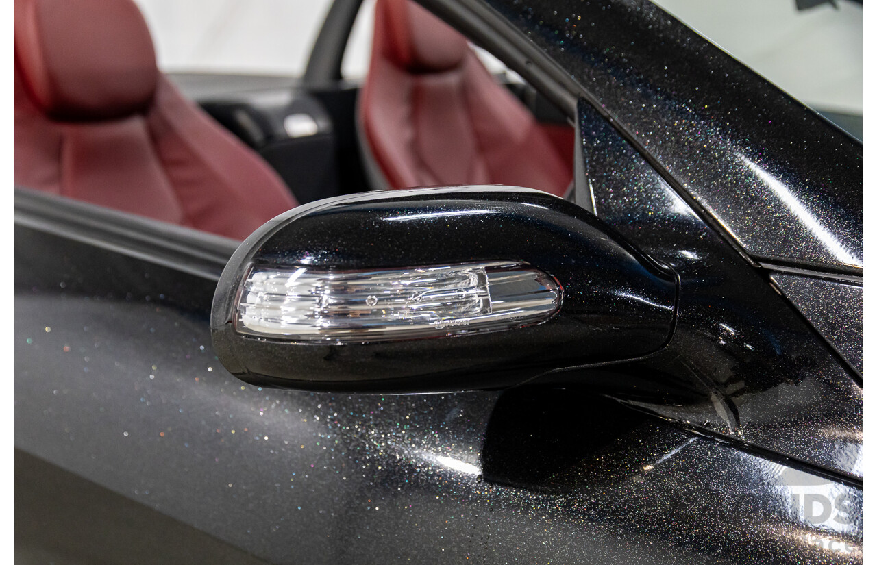 6/2005 Mercedes-Benz SLK200 Kompressor R171 2d Convertible Fire Opal Red (Black Glitter Vinyl Wrap) Supercharged 1.8L