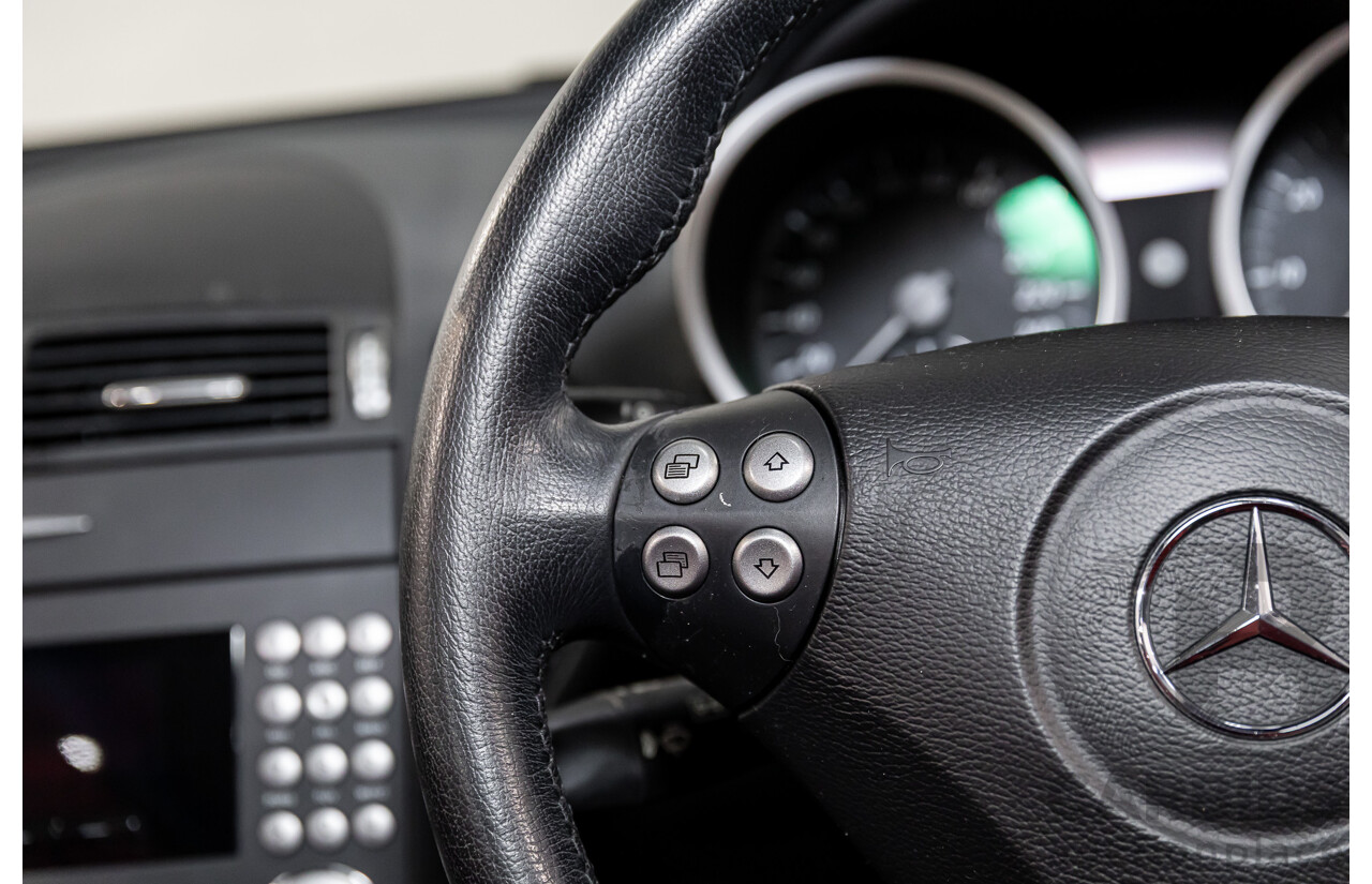 6/2005 Mercedes-Benz SLK200 Kompressor R171 2d Convertible Fire Opal Red (Black Glitter Vinyl Wrap) Supercharged 1.8L