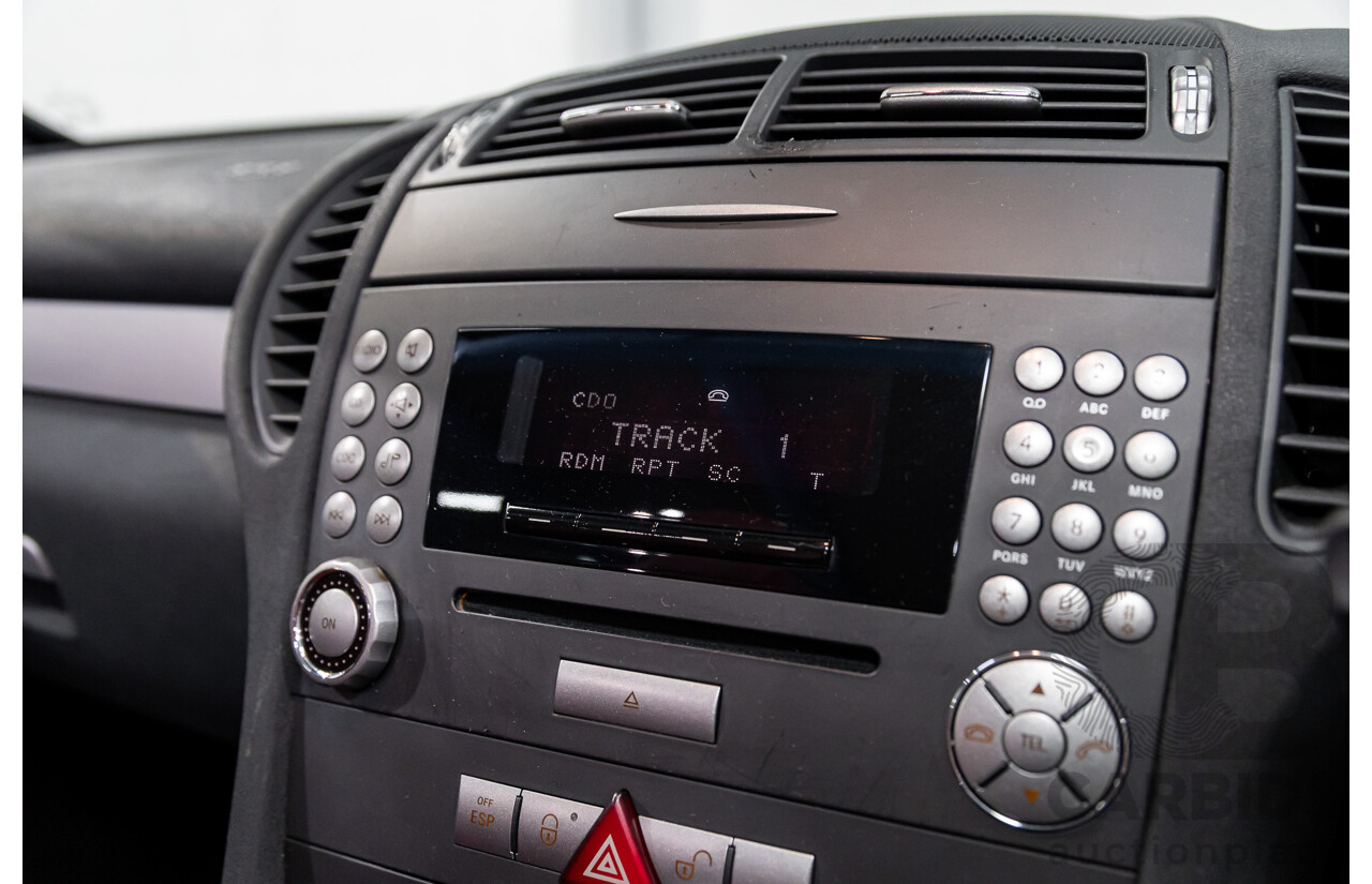 6/2005 Mercedes-Benz SLK200 Kompressor R171 2d Convertible Fire Opal Red (Black Glitter Vinyl Wrap) Supercharged 1.8L