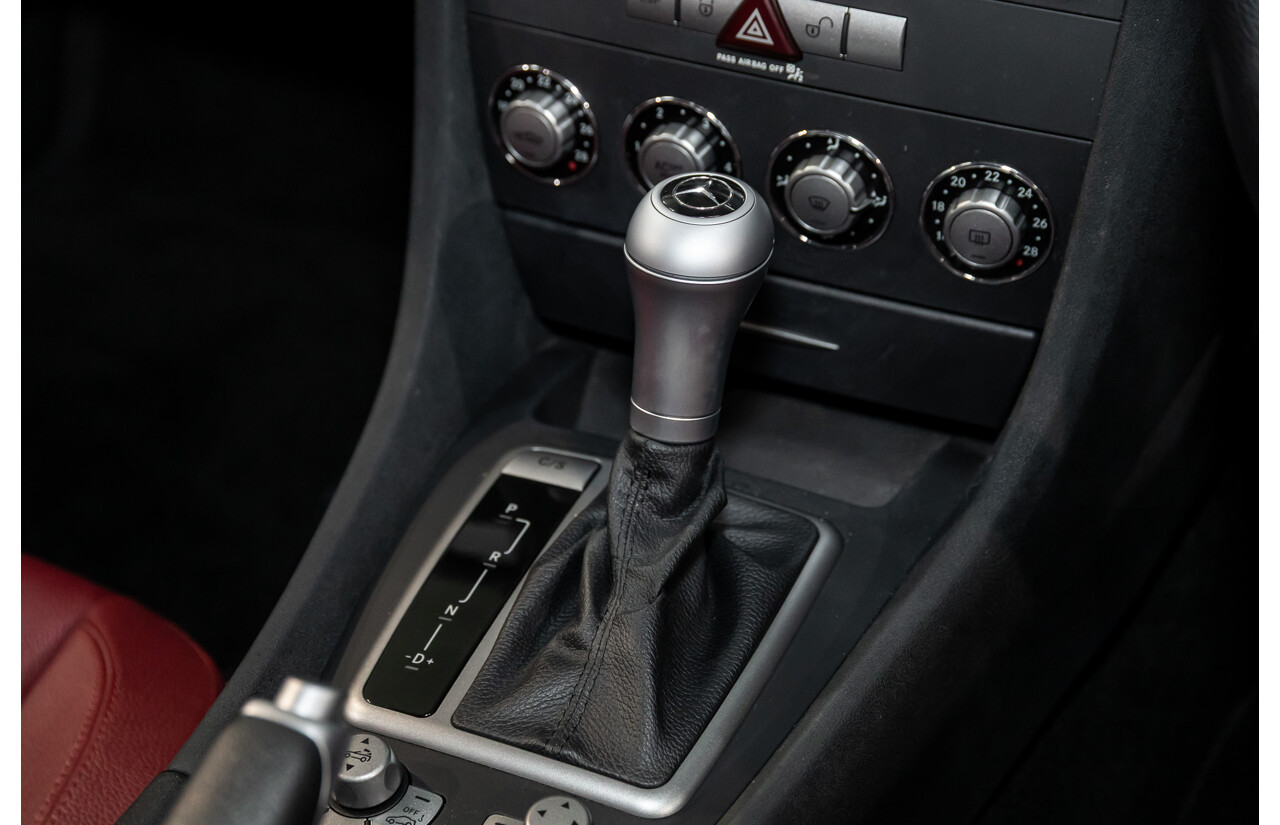 6/2005 Mercedes-Benz SLK200 Kompressor R171 2d Convertible Fire Opal Red (Black Glitter Vinyl Wrap) Supercharged 1.8L