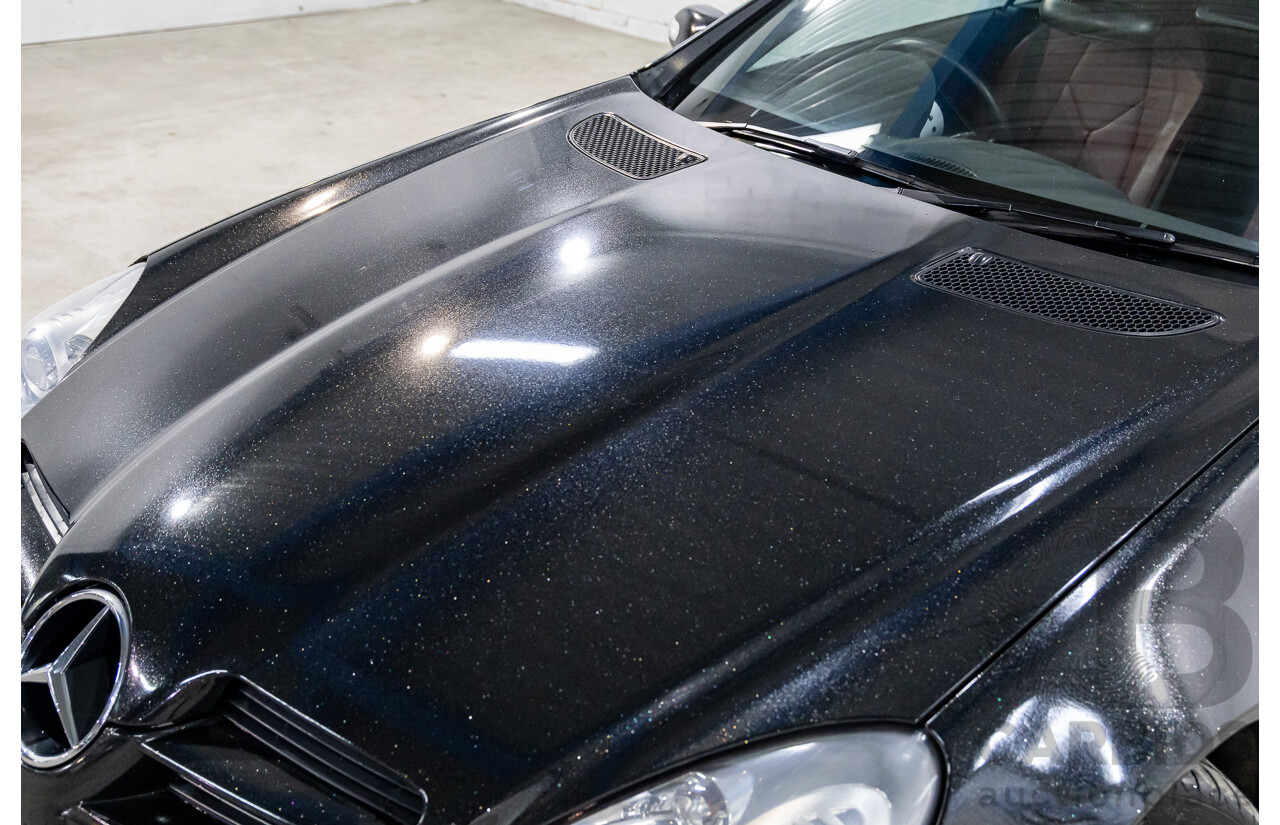 6/2005 Mercedes-Benz SLK200 Kompressor R171 2d Convertible Fire Opal Red (Black Glitter Vinyl Wrap) Supercharged 1.8L