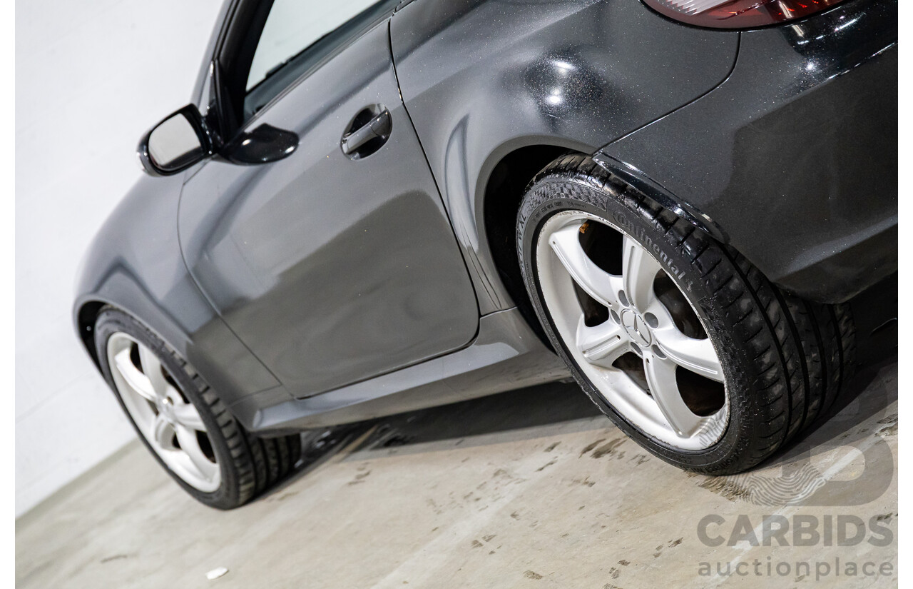 6/2005 Mercedes-Benz SLK200 Kompressor R171 2d Convertible Fire Opal Red (Black Glitter Vinyl Wrap) Supercharged 1.8L