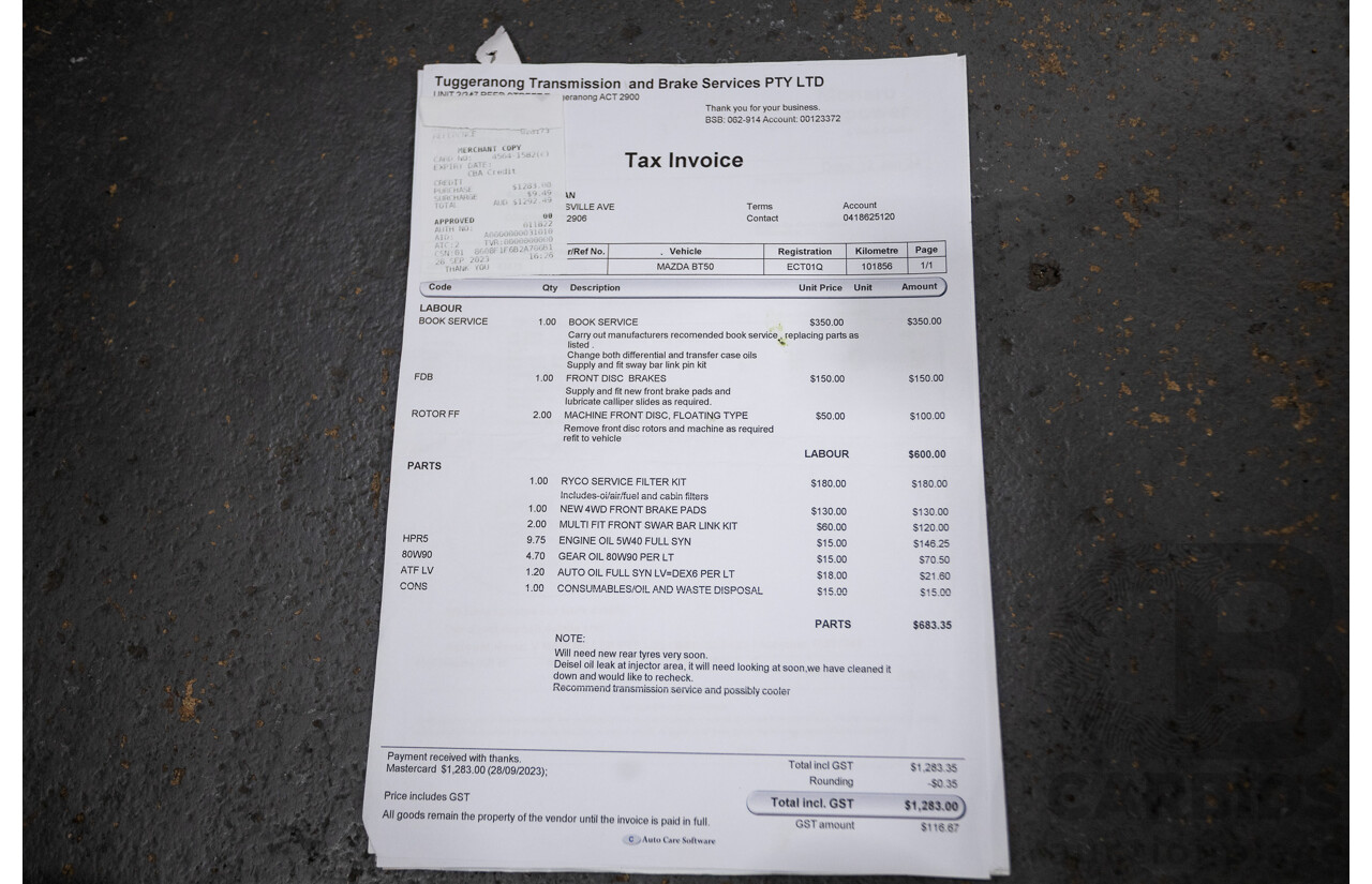 08/2017 Mazda BT-50 XT (4x4) MY17 UPDATE Freestyle C/Chas White Turbo Diesel 3.2L