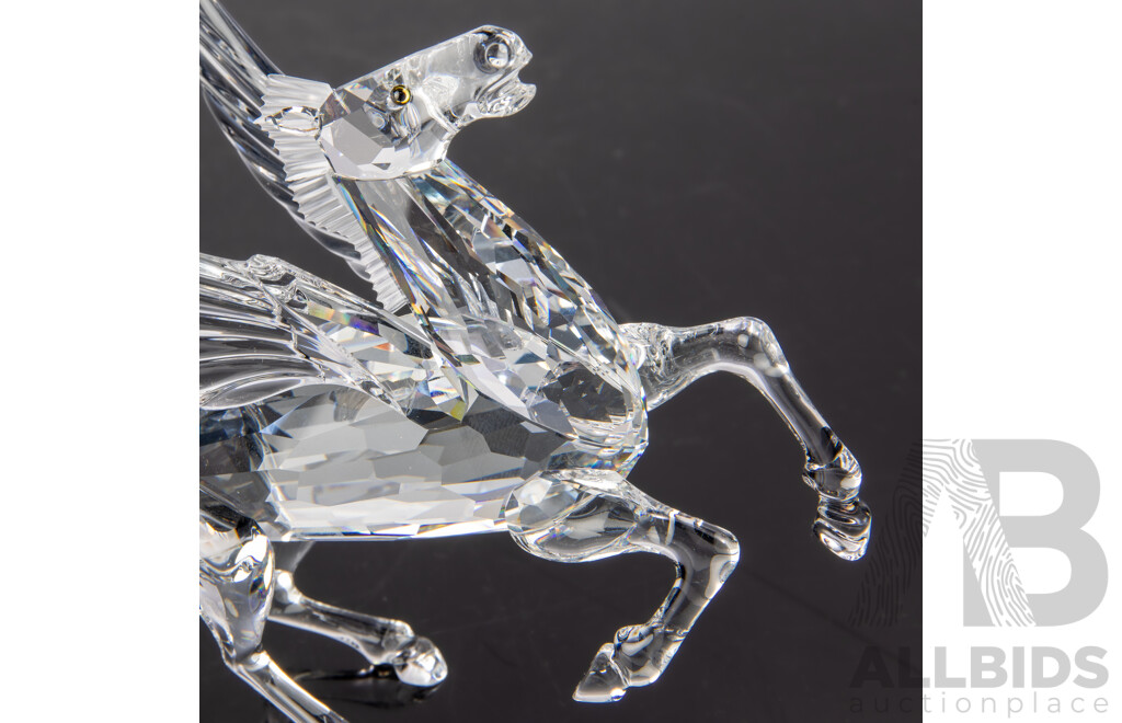 Swarovski Crystal Annual Edition 1998 Fabulous Creatures, Pegasus, in Original Box and Packaging