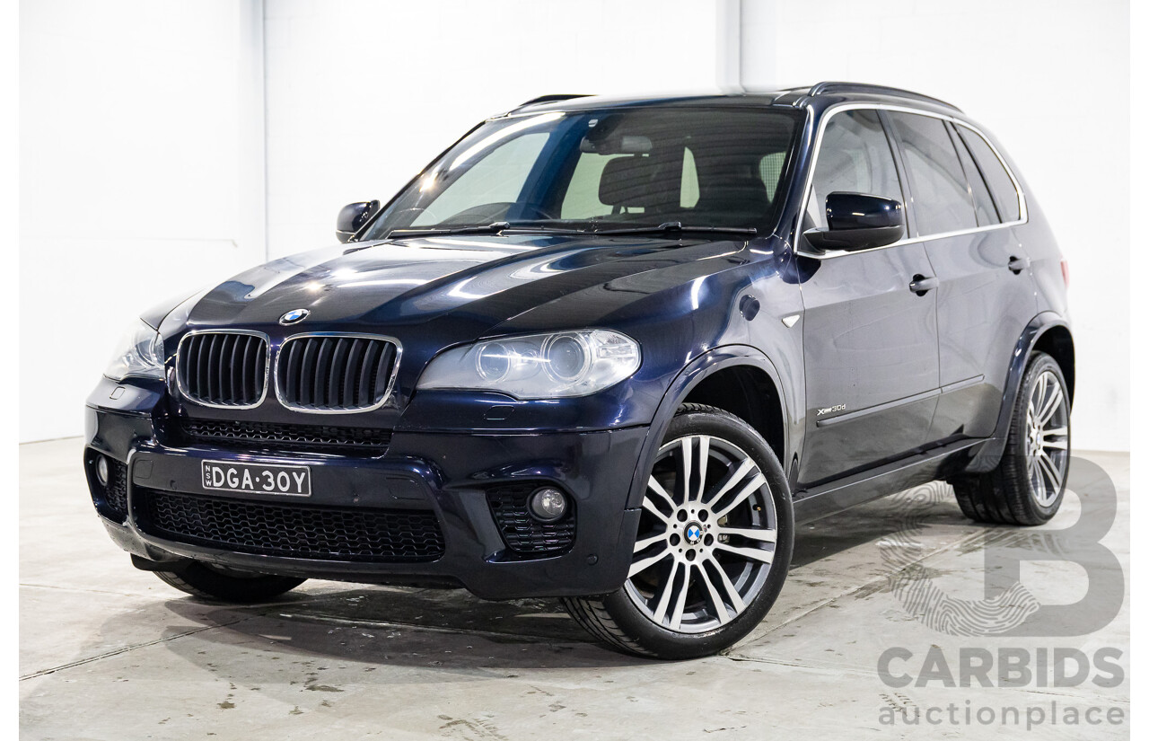 5/2013 BMW X5 Xdrive 30d M Sport E70 MY12 UPGRADE 4d Wagon Carbon Black Metallic Turbo Diesel 3.0L