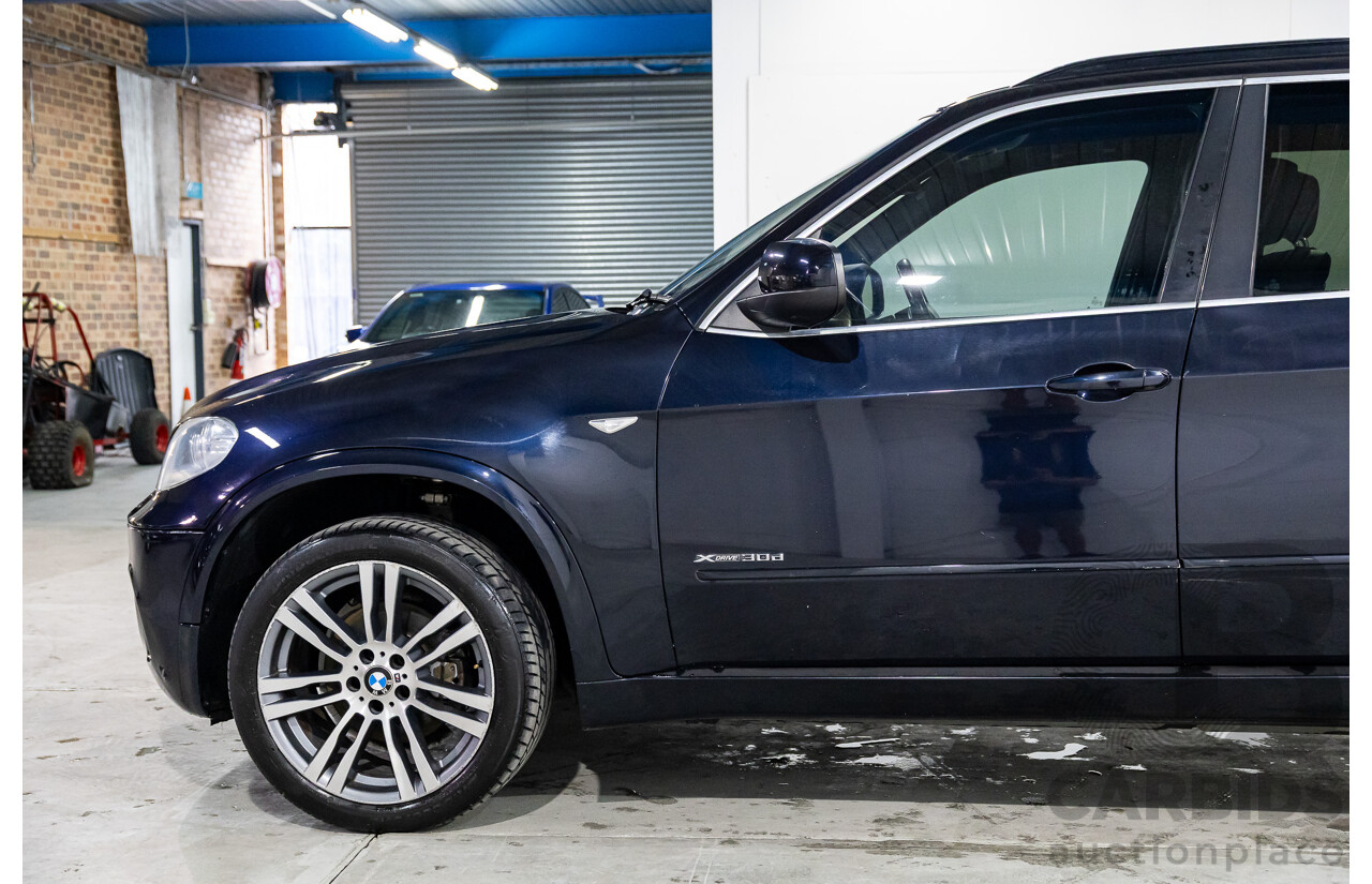 5/2013 BMW X5 Xdrive 30d M Sport E70 MY12 UPGRADE 4d Wagon Carbon Black Metallic Turbo Diesel 3.0L