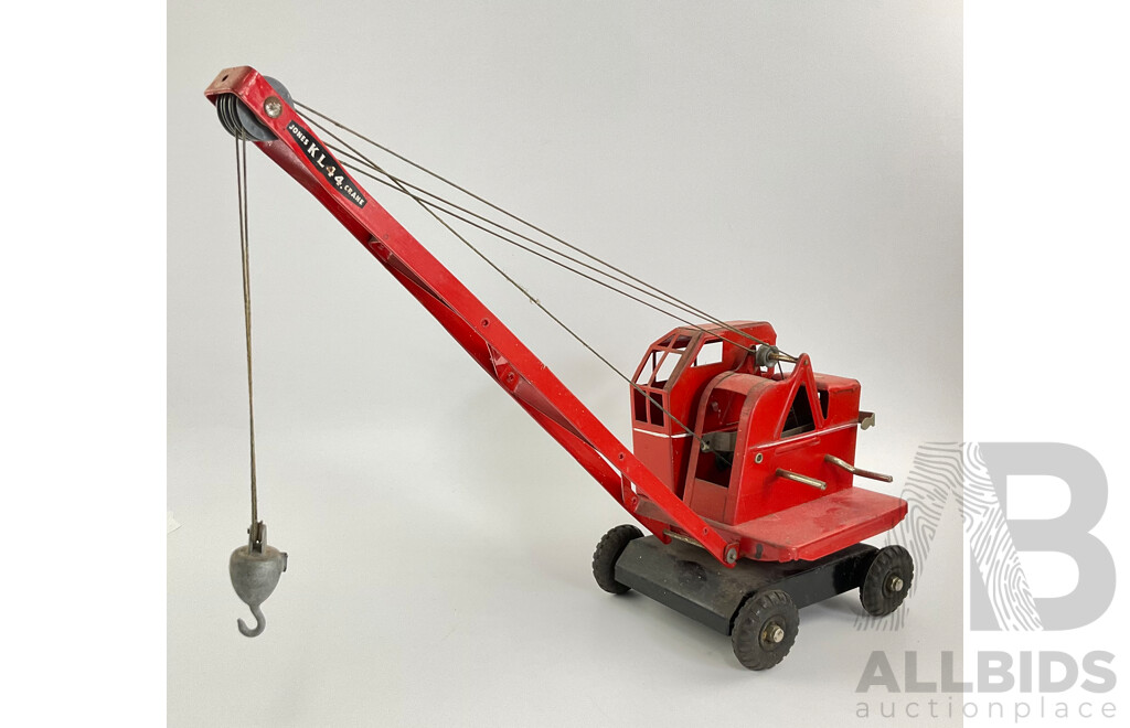 Vintage Tri Ang Pressed Steel Jones KL 44 Crane