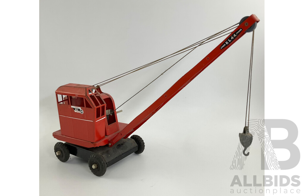 Vintage Tri Ang Pressed Steel Jones KL 44 Crane