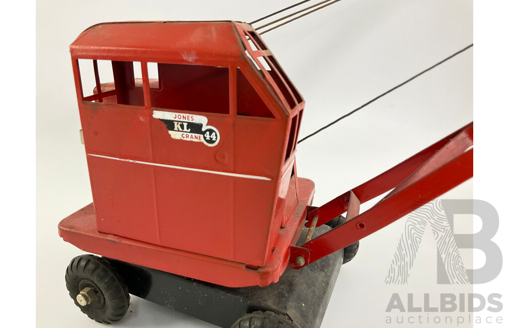 Vintage Tri Ang Pressed Steel Jones KL 44 Crane