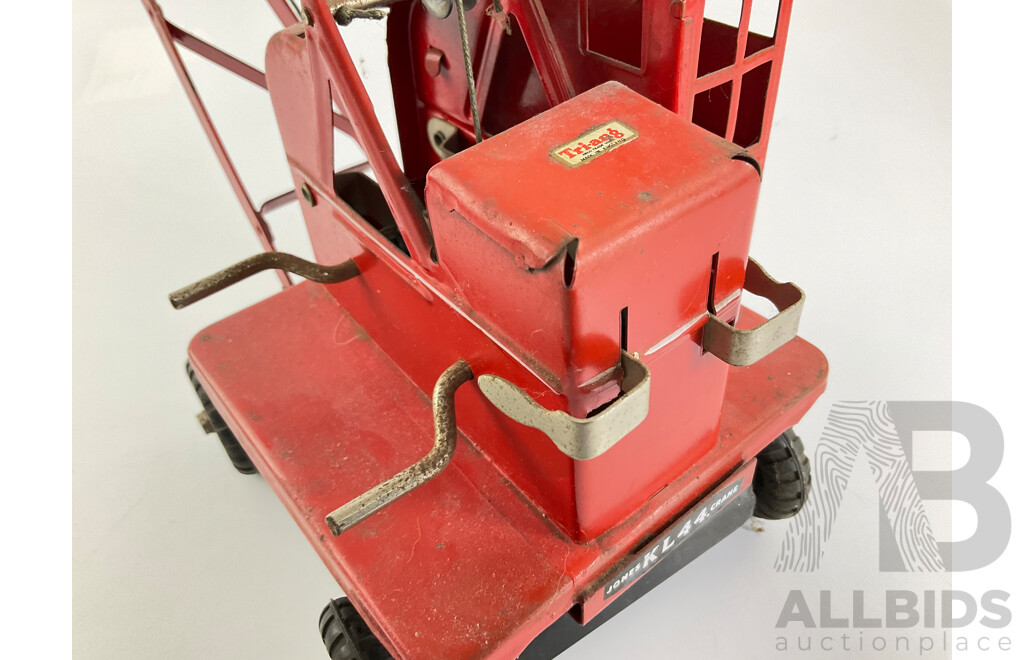 Vintage Tri Ang Pressed Steel Jones KL 44 Crane