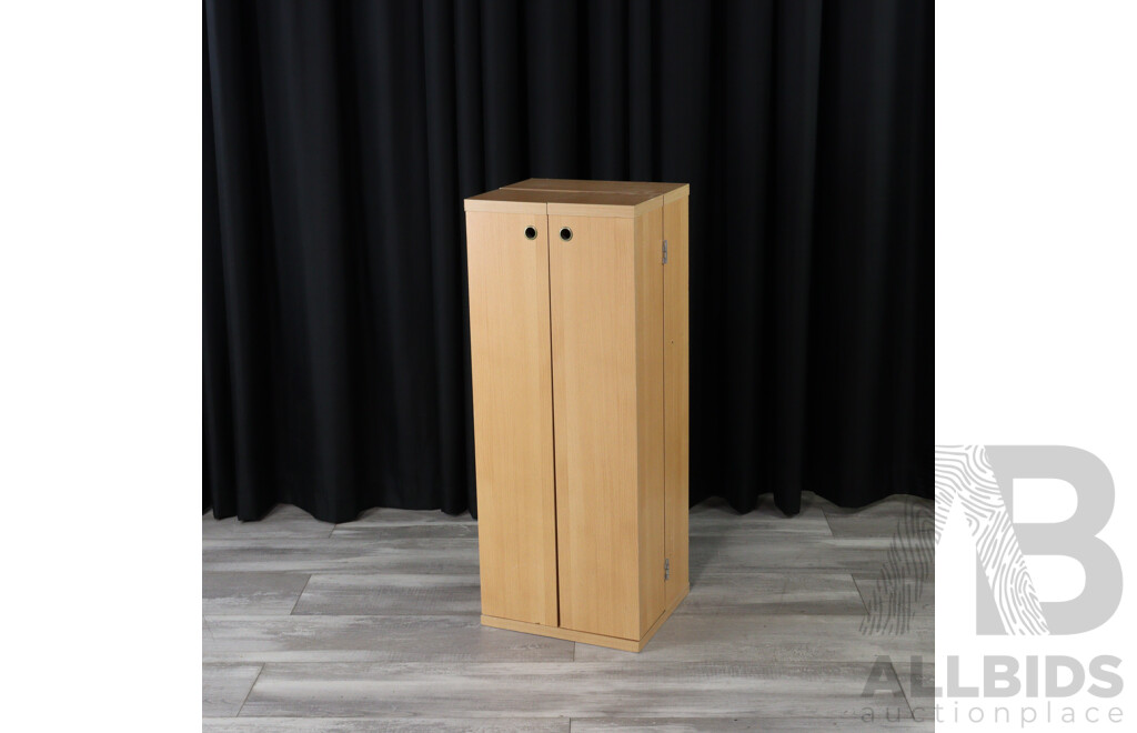 Collection of Three Laminated CD Storage Racks