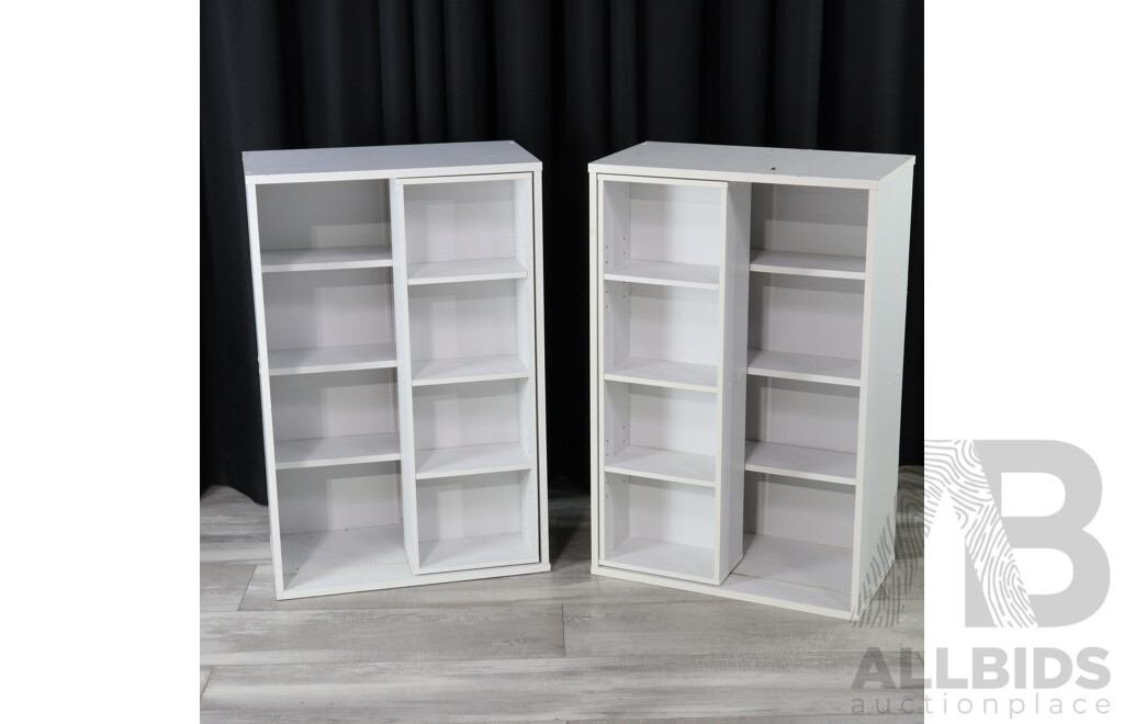 Collection of Three Laminated CD Storage Racks
