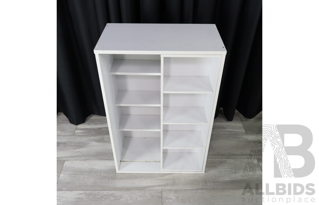 Collection of Three Laminated CD Storage Racks