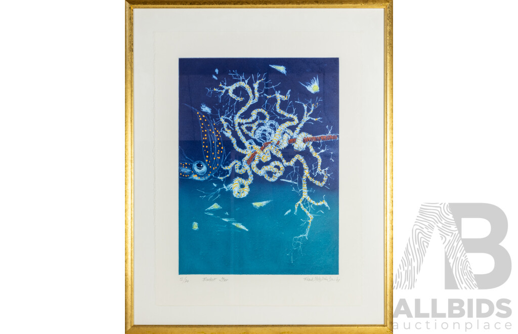 Frank Hodgkinson, (20th Century, Australian, 1919-2001), Basket Star (1997), Hand Coloured Etching, Editioned 12/20 and Signed, 94 x 76 cm (frame)