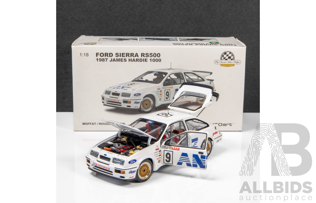 AUTOart 1987 Ford Sierra RS500 James Hardie 1000 Moffat / Rouse / Tassin ANZ #9 1:18 Scale Model Car