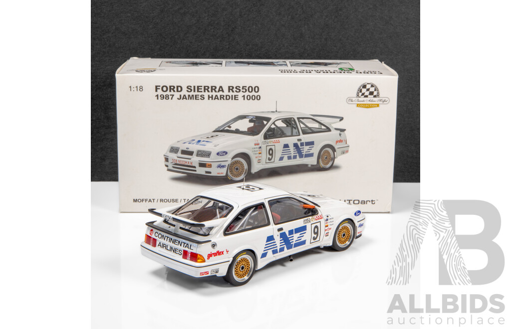 AUTOart 1987 Ford Sierra RS500 James Hardie 1000 Moffat / Rouse / Tassin ANZ #9 1:18 Scale Model Car